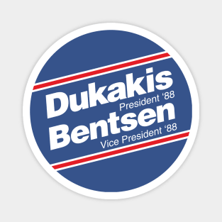 Dukakis Bentsen 88 Presidential Campaign vintage 1988 president democrat Magnet